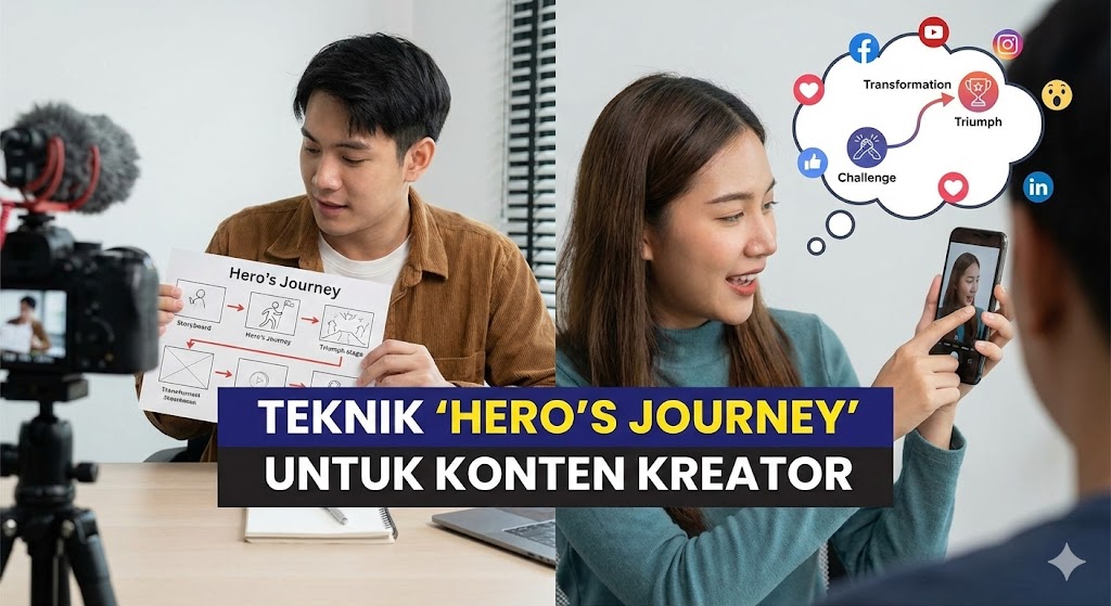 Teknik “Hero’s Journey” untuk Konten Kreator agar Viral