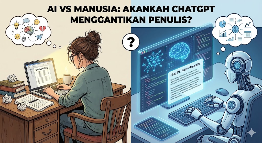 AI vs Manusia: Akankah ChatGPT Menggantikan Penulis? (Fakta)