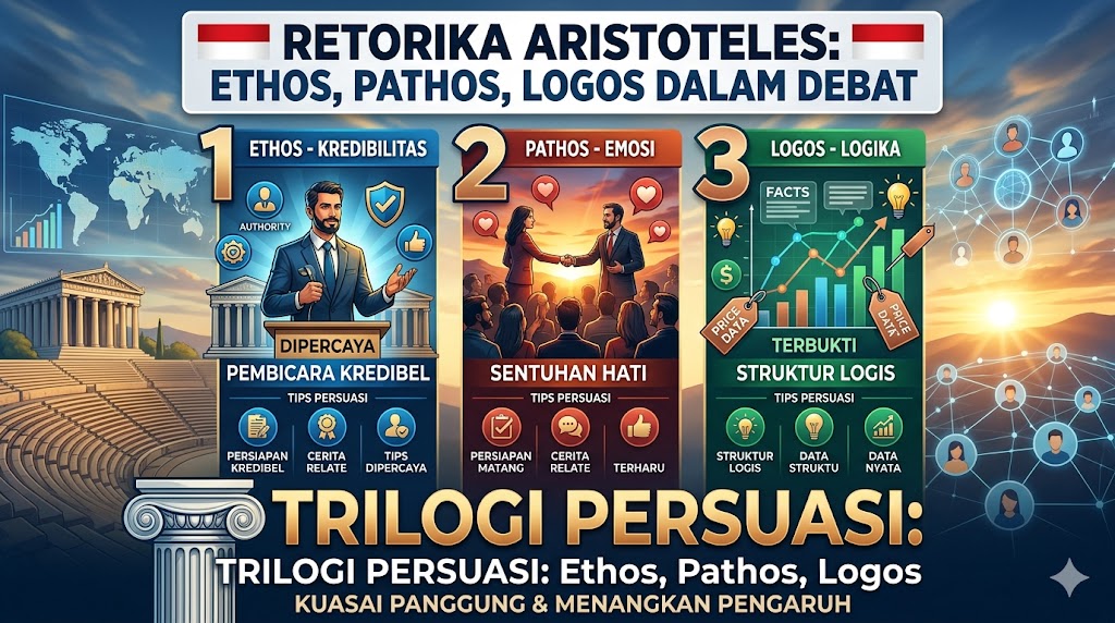 Retorika Aristoteles: Ethos, Pathos, Logos dalam Debat